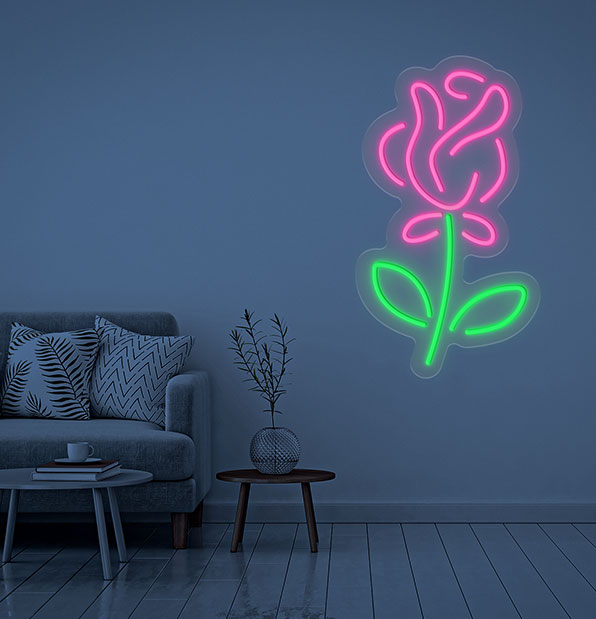 Buy Neon Flower Wall Art Online | NeonChamp