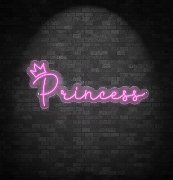 princess neon sign