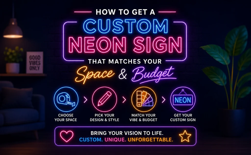How to Get a Custom Neon Sign That Matches Your Space & Budget How to Get a Custom Neon Sign That Matches Your Space & Budget